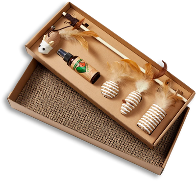 Just Catnip: the Chew & Chase Play Set box